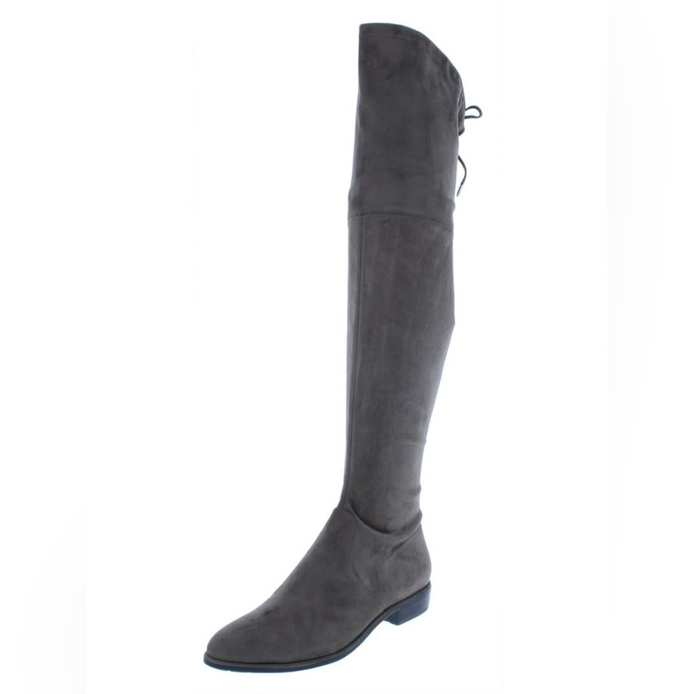 MARC FISHER Gray Taupe Over Knee Boots